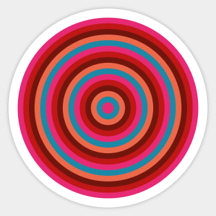 Pop Mod Circles #2 Sticker